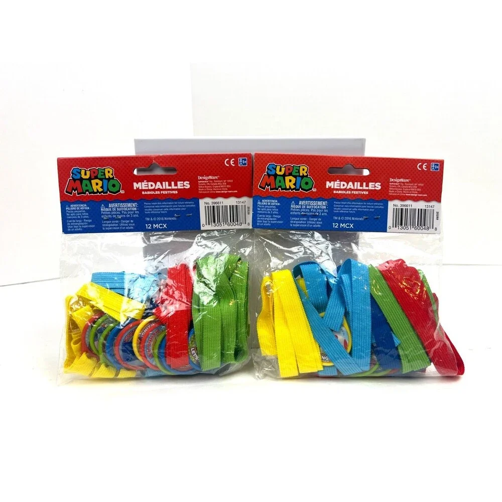 New Nintendo Super Mario Kart Medals Party Prize Party Bag Filler Nerd Geek Yosh